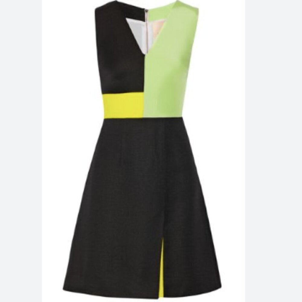 Roksanda Iincic Basketweave Colorblock Dress - Picture 2 of 10